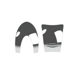 KEP ITALIA HELMET FRONT AND BACK INSERTS CHROME POLISH