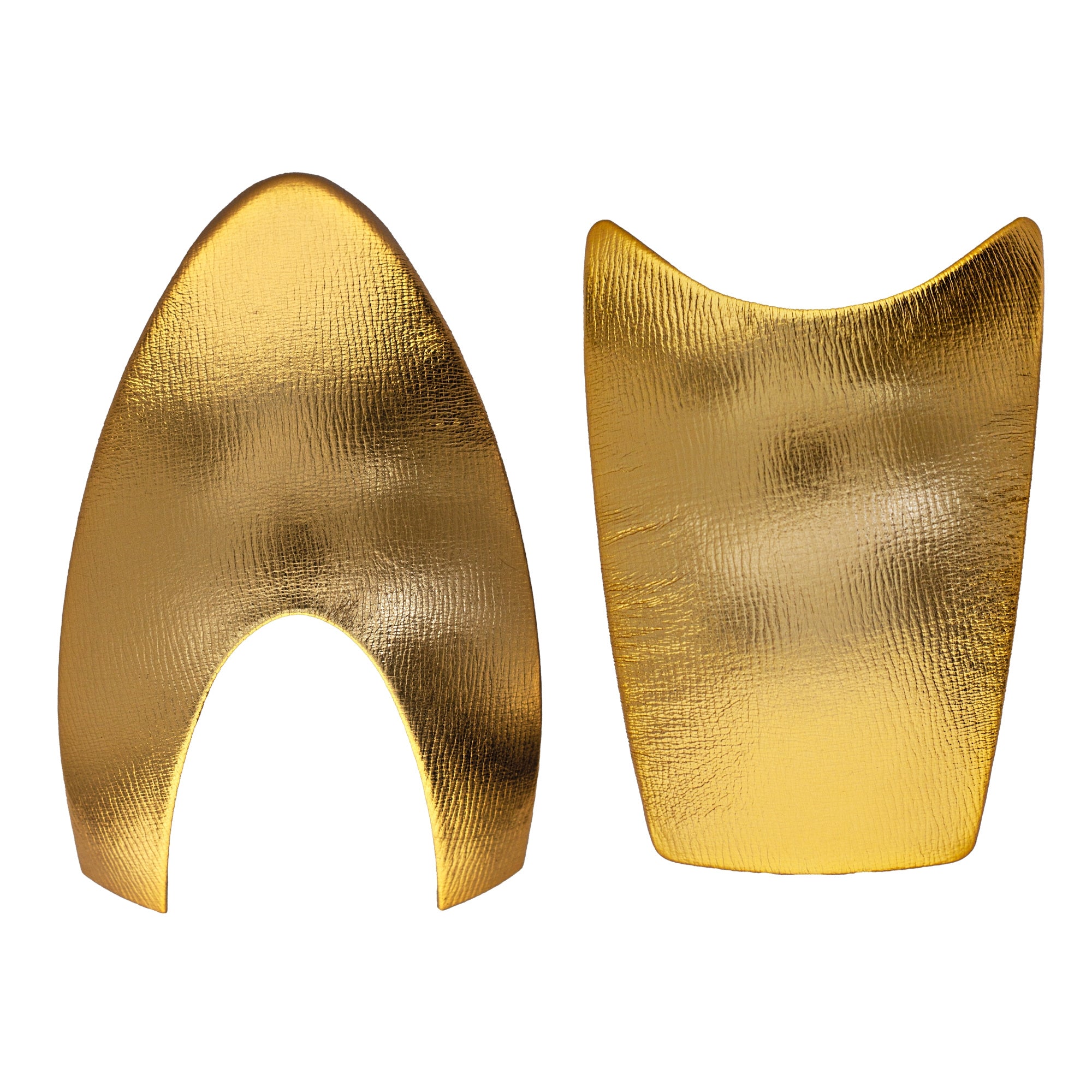 KEP ITALIA HELMET FRONT AND BACK INSERTS LEATHER POLISH GOLD