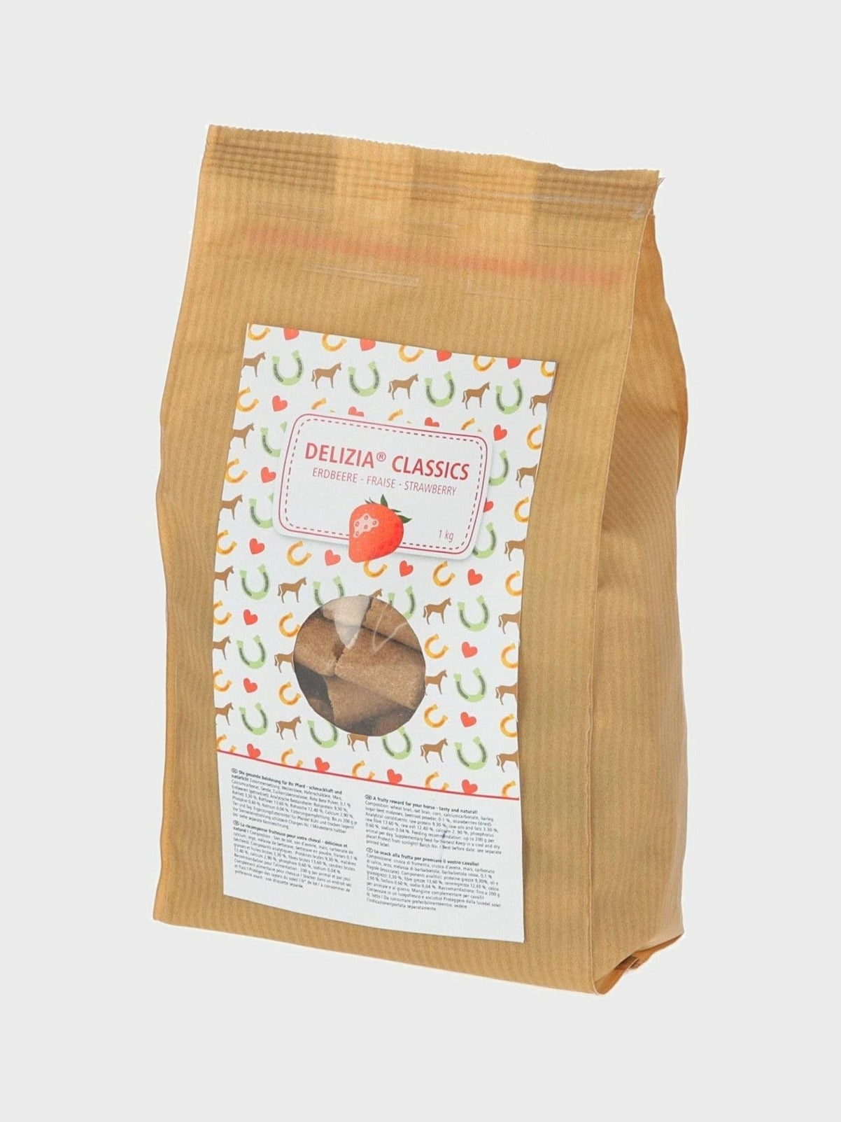 KERBL SMAKOŁYKI DLA KONIA DELIZIA CLASSIC TRUSKAWKA 1 KG - KERBL Equishop