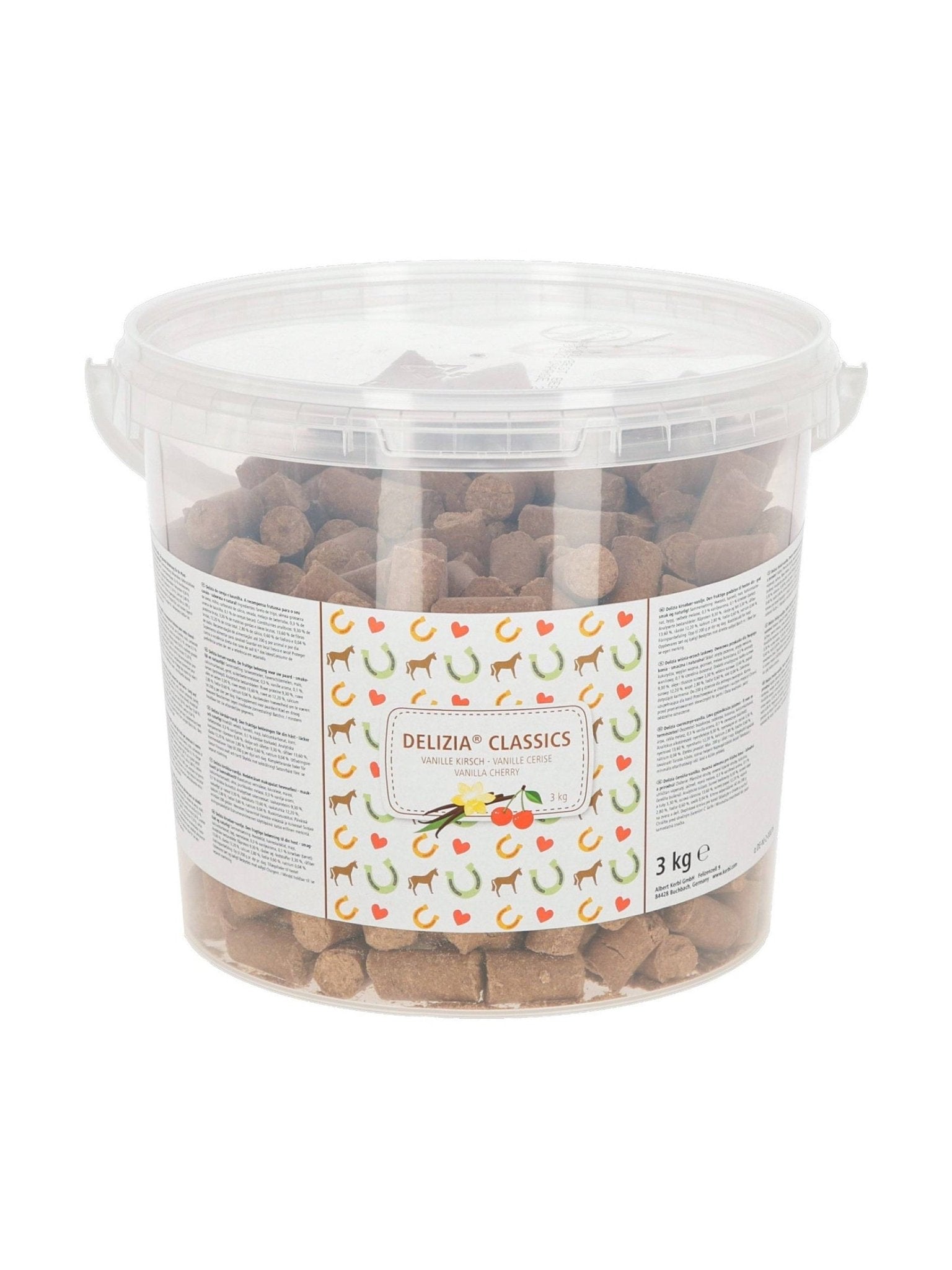 KERBL SMAKOŁYKI DLA KONIA DELIZIA CLASSIC WANILIA CZEREŚNIA 3 KG - KERBL Equishop