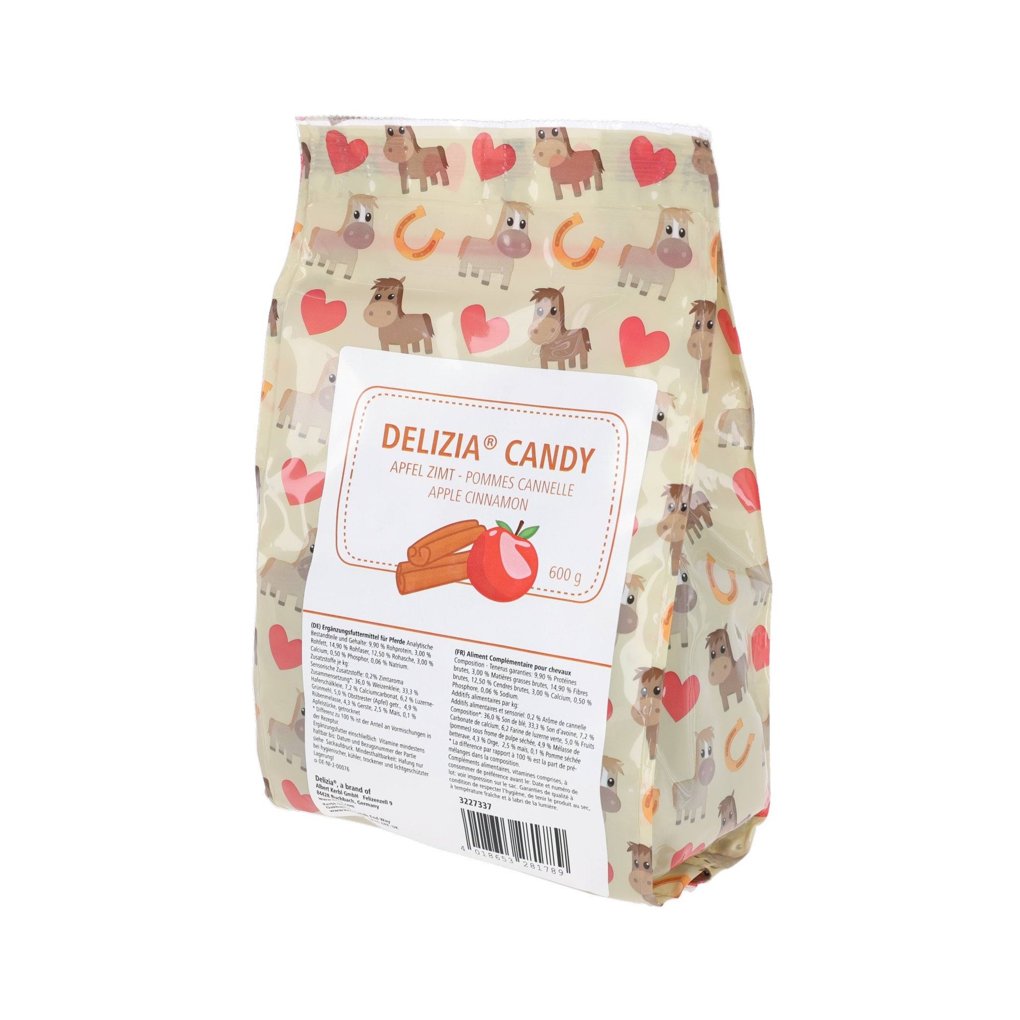 KERBL SMAKOŁYKI DLA KONIA DELIZIA CANDY JABŁKO/CYNAMON 600 G