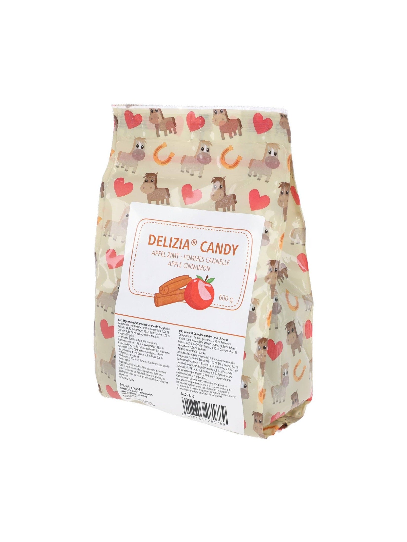 KERBL SMAKOŁYKI DLA KONIA DELIZIA CANDY JABŁKO/CYNAMON 600 G