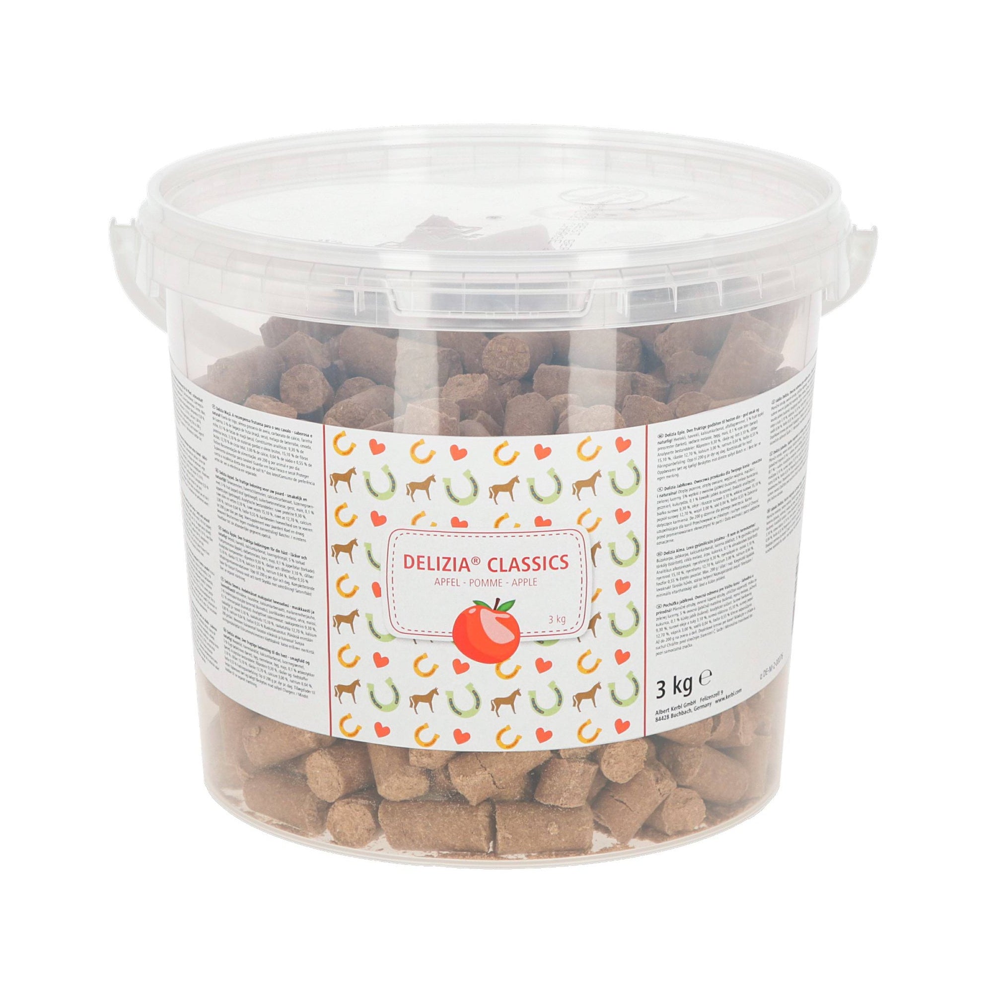 KERBL SMAKOŁYKI DLA KONIA DELIZIA CLASSIC JABŁKO 3 KG