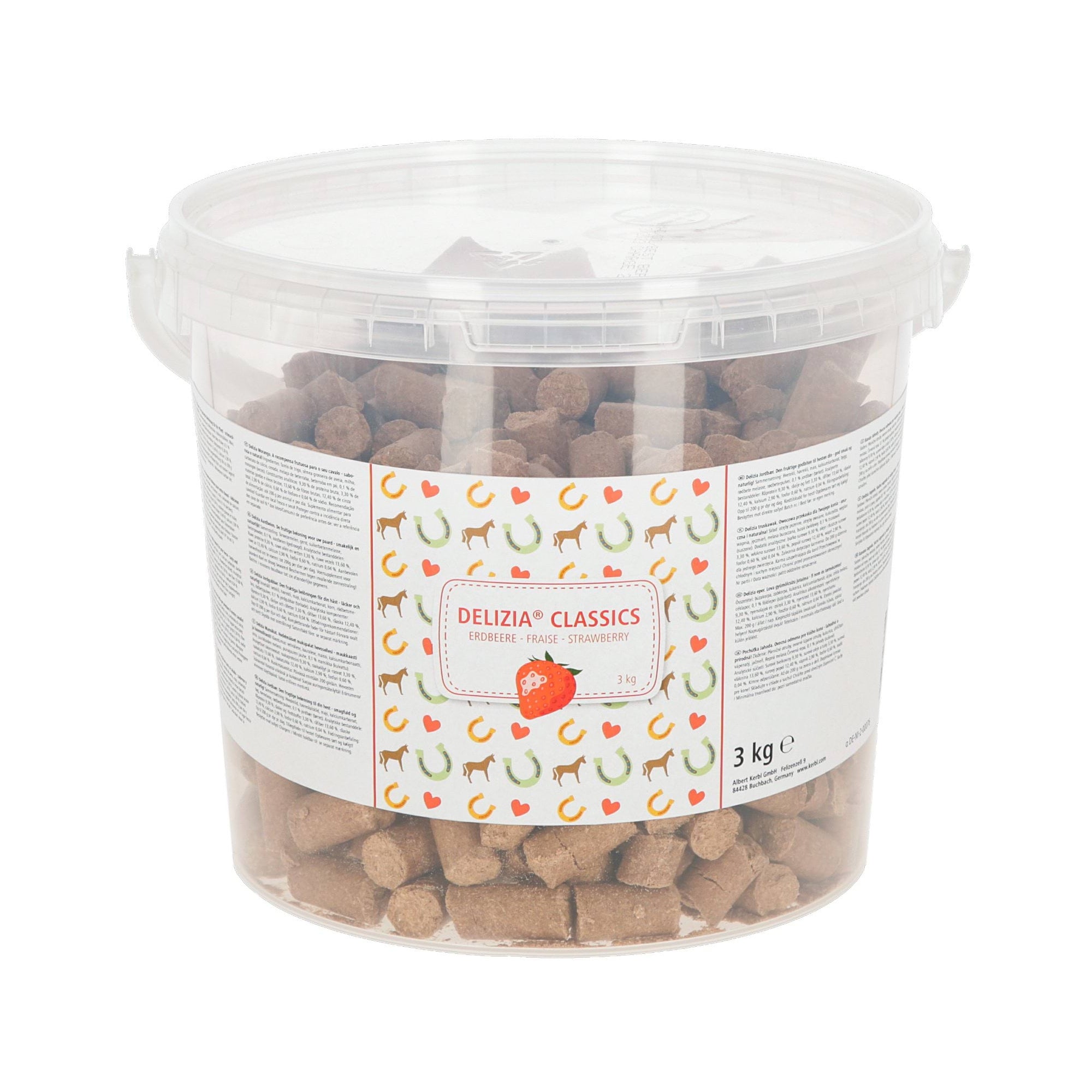 KERBL SMAKOŁYKI DLA KONIA DELIZIA CLASSIC TRUSKAWKA 3 KG