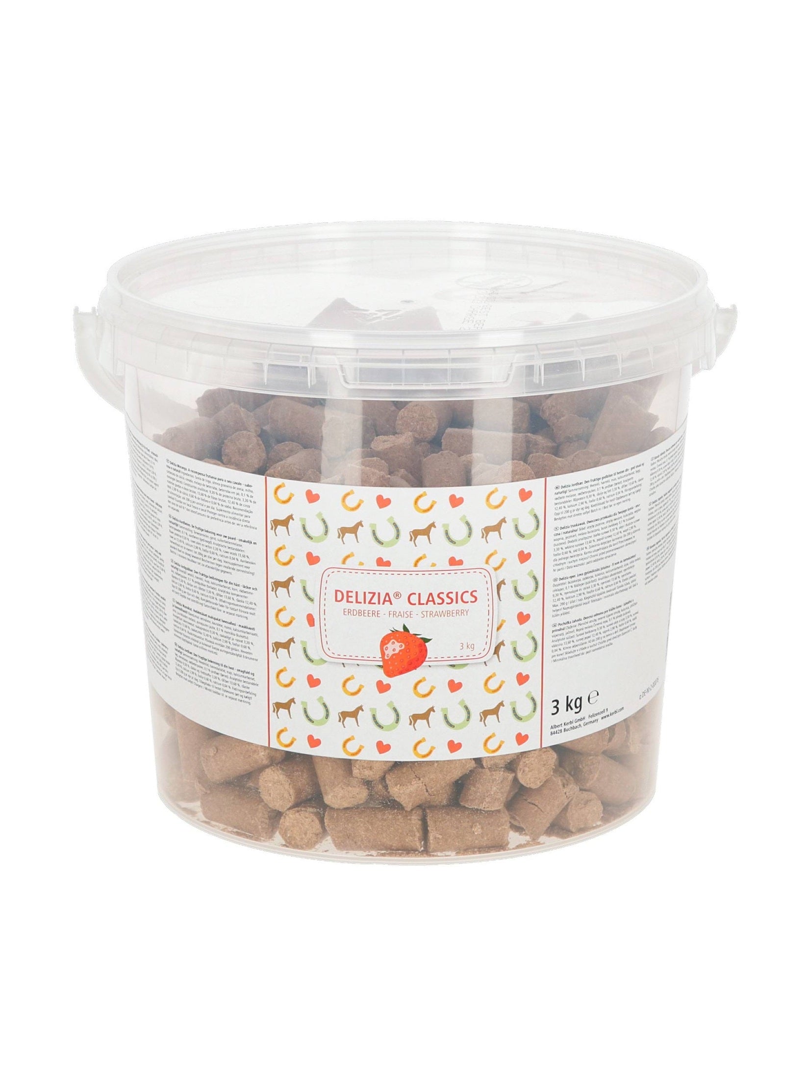 KERBL SMAKOŁYKI DLA KONIA DELIZIA CLASSIC TRUSKAWKA 3 KG