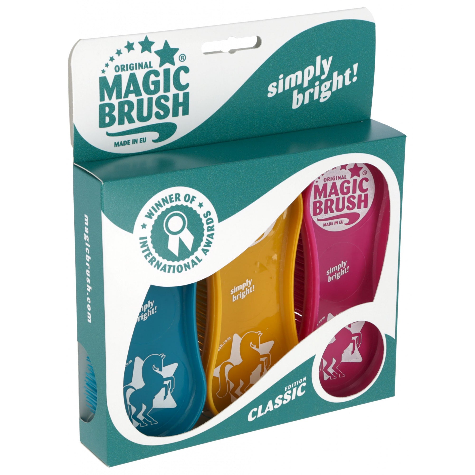 MAGIC BRUSH CLASSIC BODY BRUSH FOR HORSES 3 PCS.
