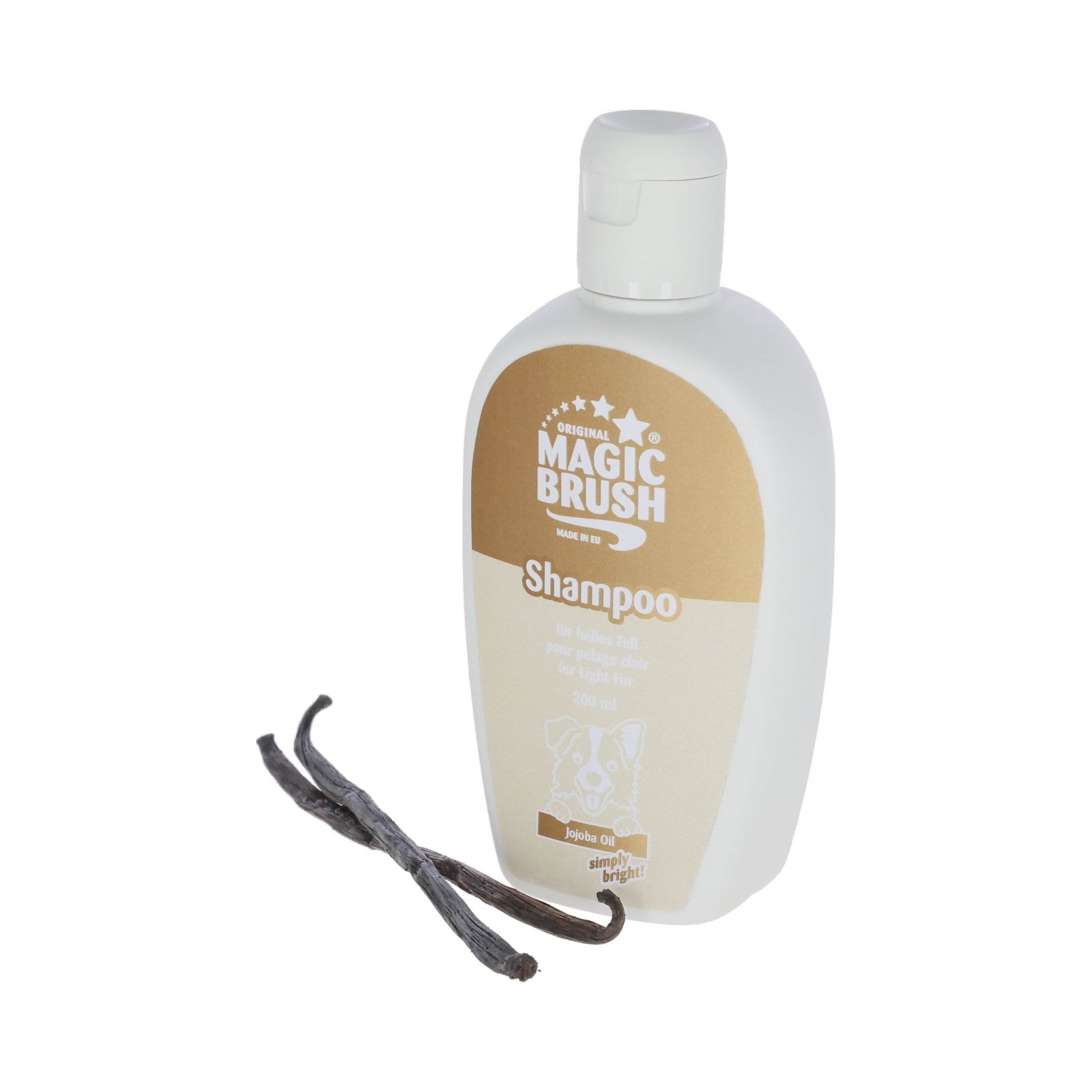 MAGIC BRUSH SZAMPON DLA PSA DO JASNEJ SIERŚCI WANILIOWY 200 ML - Magic Brush Equishop
