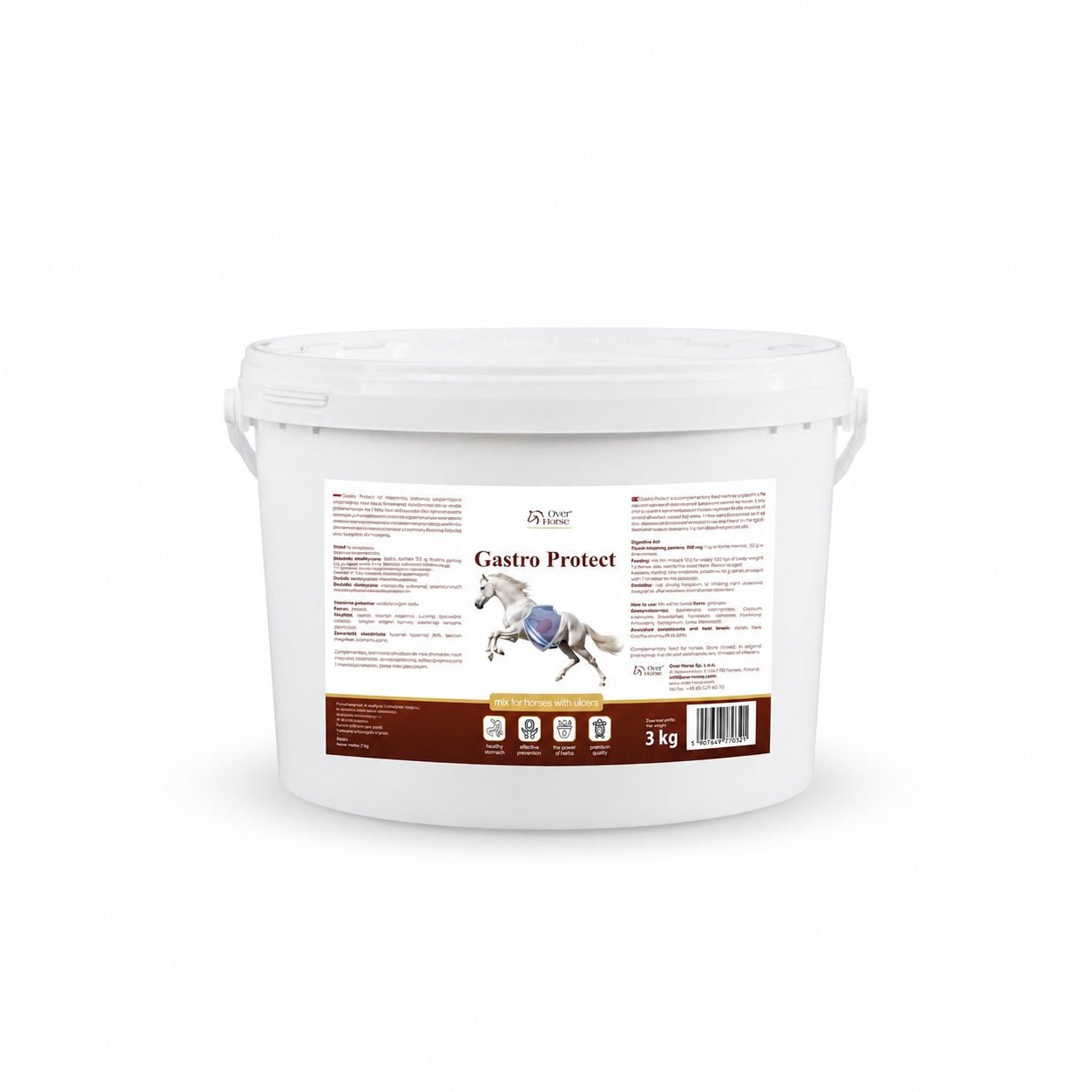 OVER HORSE GASTRO PROTECT PREPARAT DLA KONI Z WRZODAMI ŻOŁĄDKA 3KG - OVER HORSE Equishop