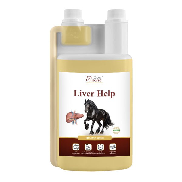 OVER HORSE LIVER HELP SUPLEMENT DLA KONI WSPIERAJĄCY WĄTROBĘ 1L - OVER HORSE Equishop