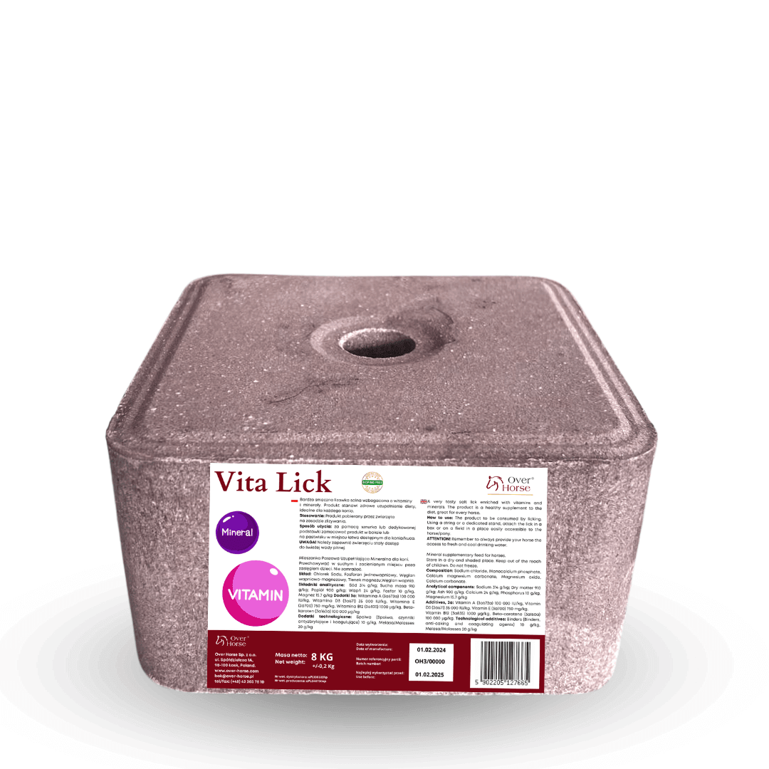 OVER HORSE VITA LICK LIZAWKA Z WITAMINAMI DLA KONIA 8KG - OVER HORSE Equishop
