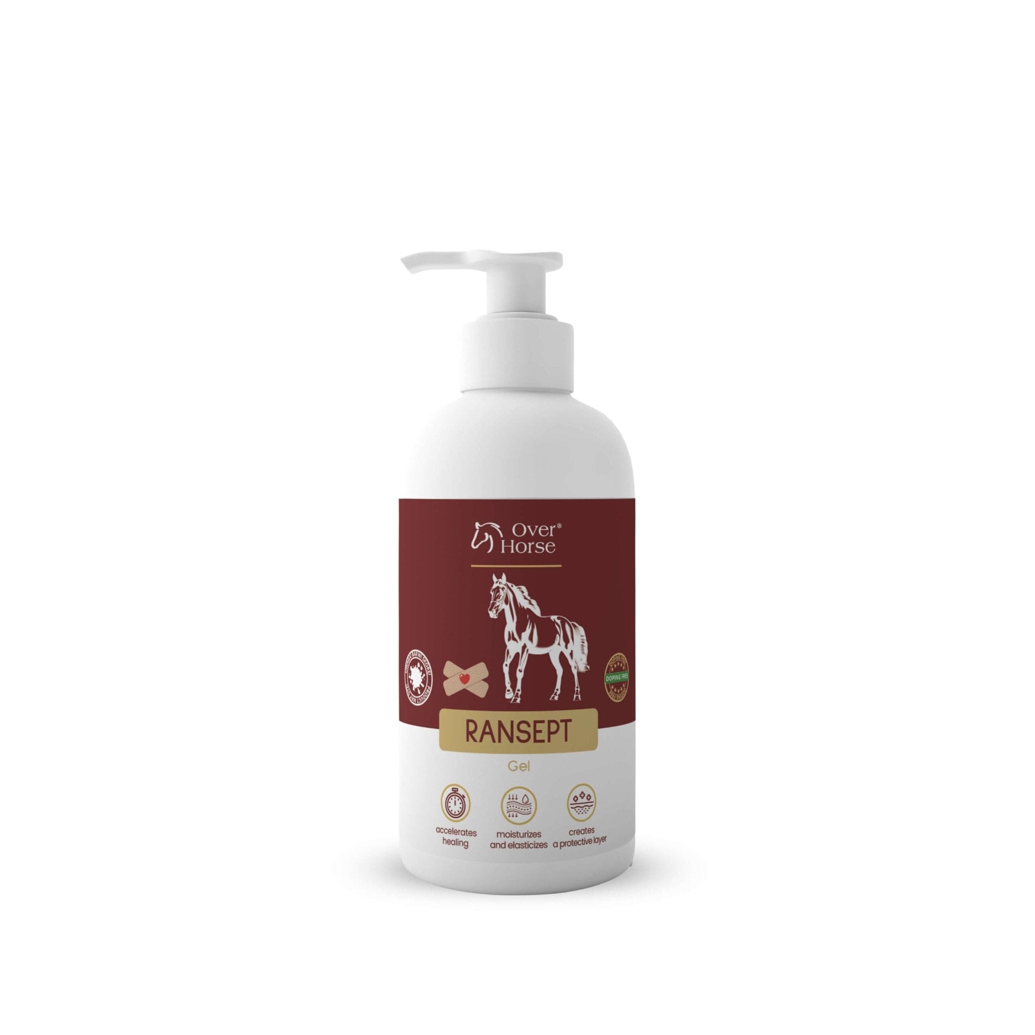 OVER HORSE ŻEL NA RANY I OTARCIA RANSEPT GEL 250G - Over Horse Equishop