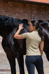 PIKEUR KNIT SHIRT WOMEN'S ATHLEISURE RIDING SHIRT WITH ZIPPER