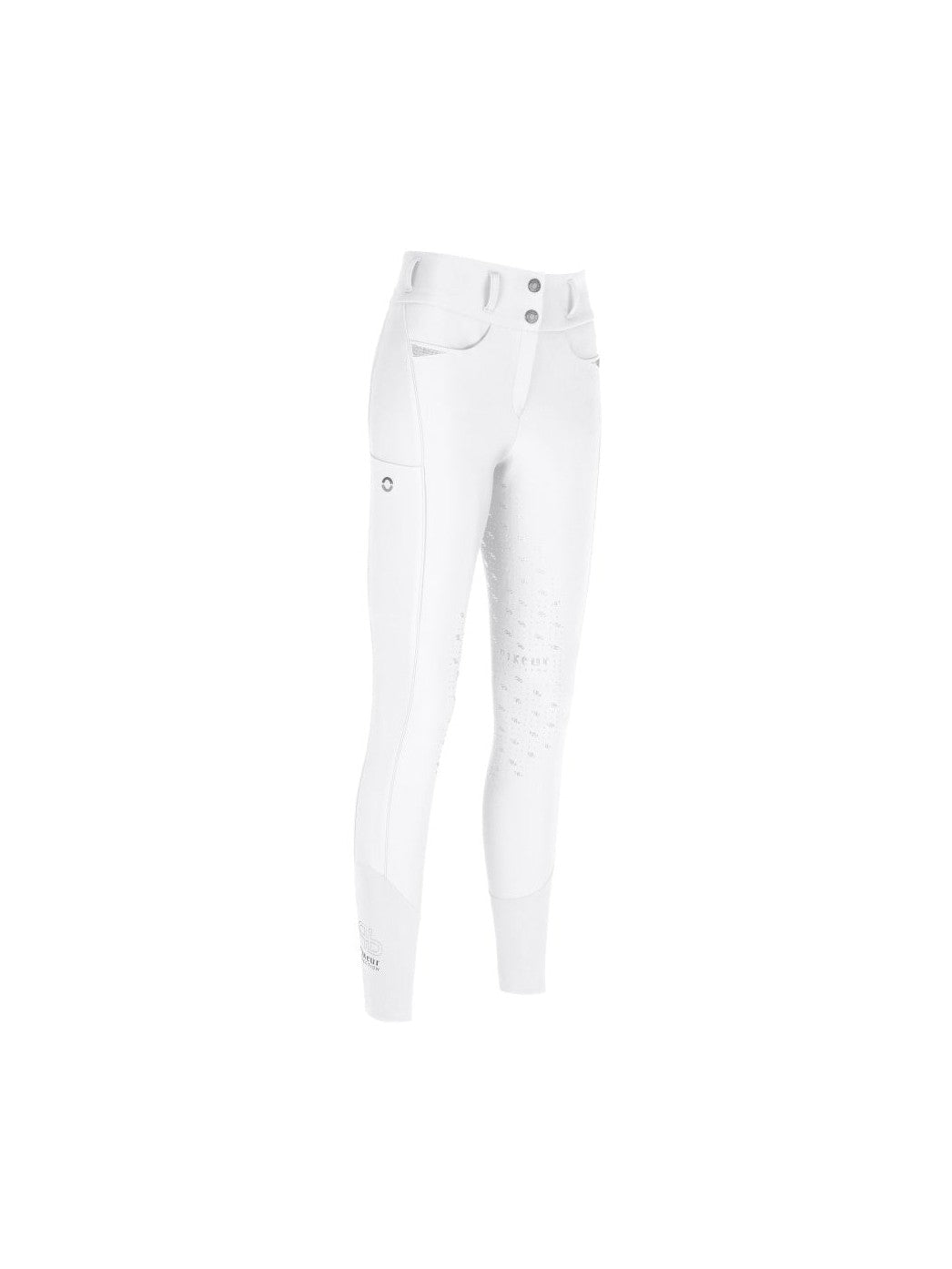 PIKEUR LAURE SD BRYCZESY JEŹDZIECKIE Z WYSOKIM STANEM BIAŁE DAMSKIE