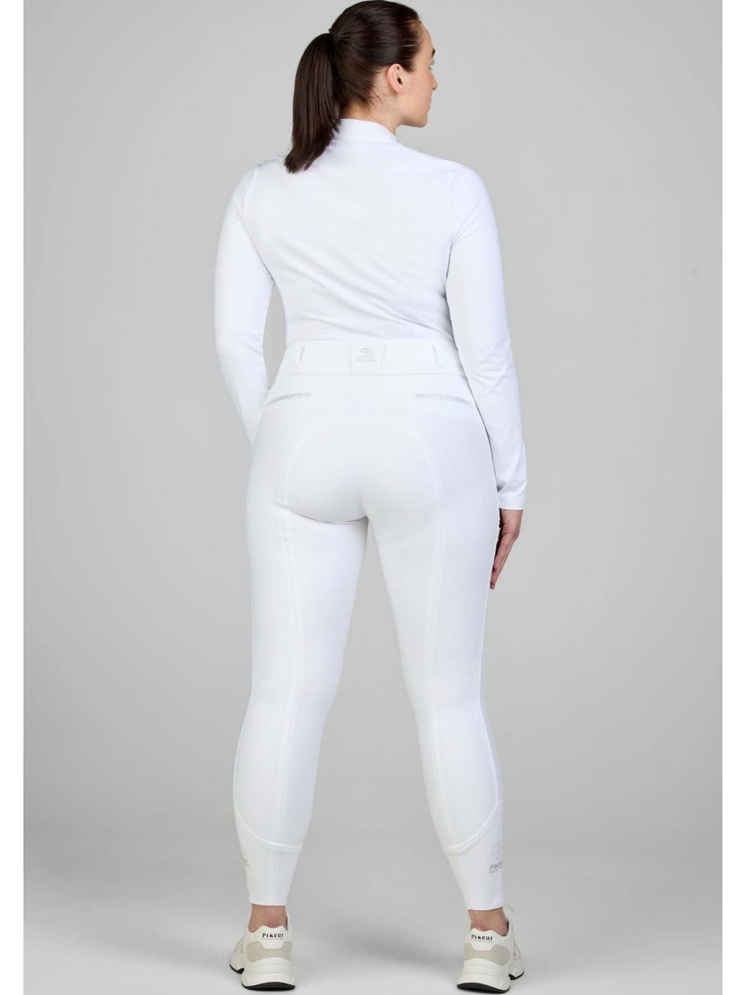 PIKEUR LAURE SD BRYCZESY JEŹDZIECKIE Z WYSOKIM STANEM BIAŁE DAMSKIE