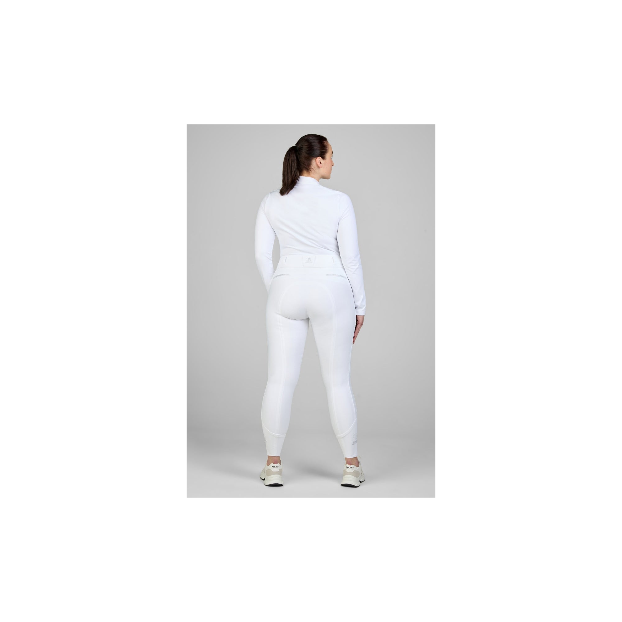 PIKEUR LAURE SD BRYCZESY JEŹDZIECKIE Z WYSOKIM STANEM BIAŁE DAMSKIE