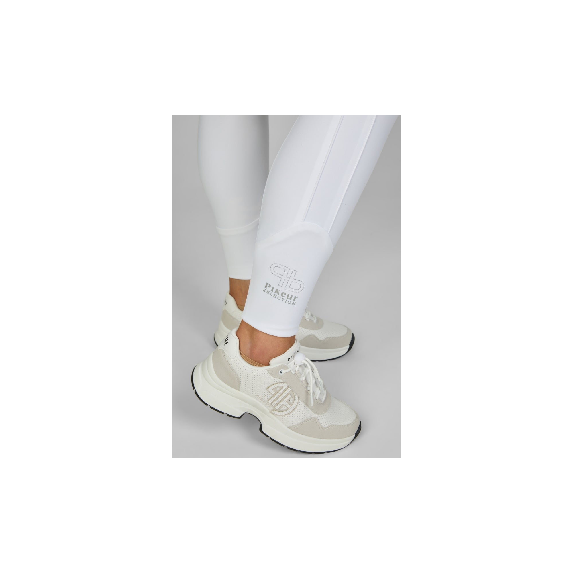 PIKEUR LAURE SD BRYCZESY JEŹDZIECKIE Z WYSOKIM STANEM BIAŁE DAMSKIE