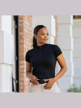 PIKEUR KNIT SHIRT KOSZULKA JEŹDZIECKA Z ZAMKIEM DAMSKA ATHLEISURE - Pikeur Equishop