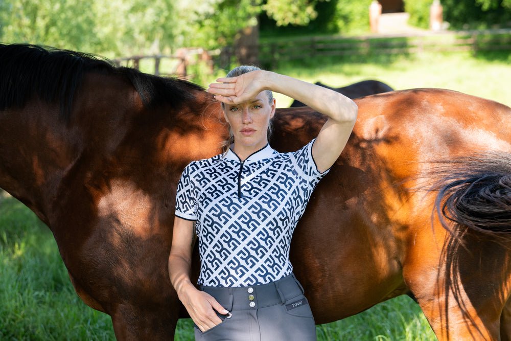 PIKEUR ZIP POLO SHIRT JEŹDZIECKA KOSZULKA POLO DAMSKA THE CORE - Pikeur Equishop