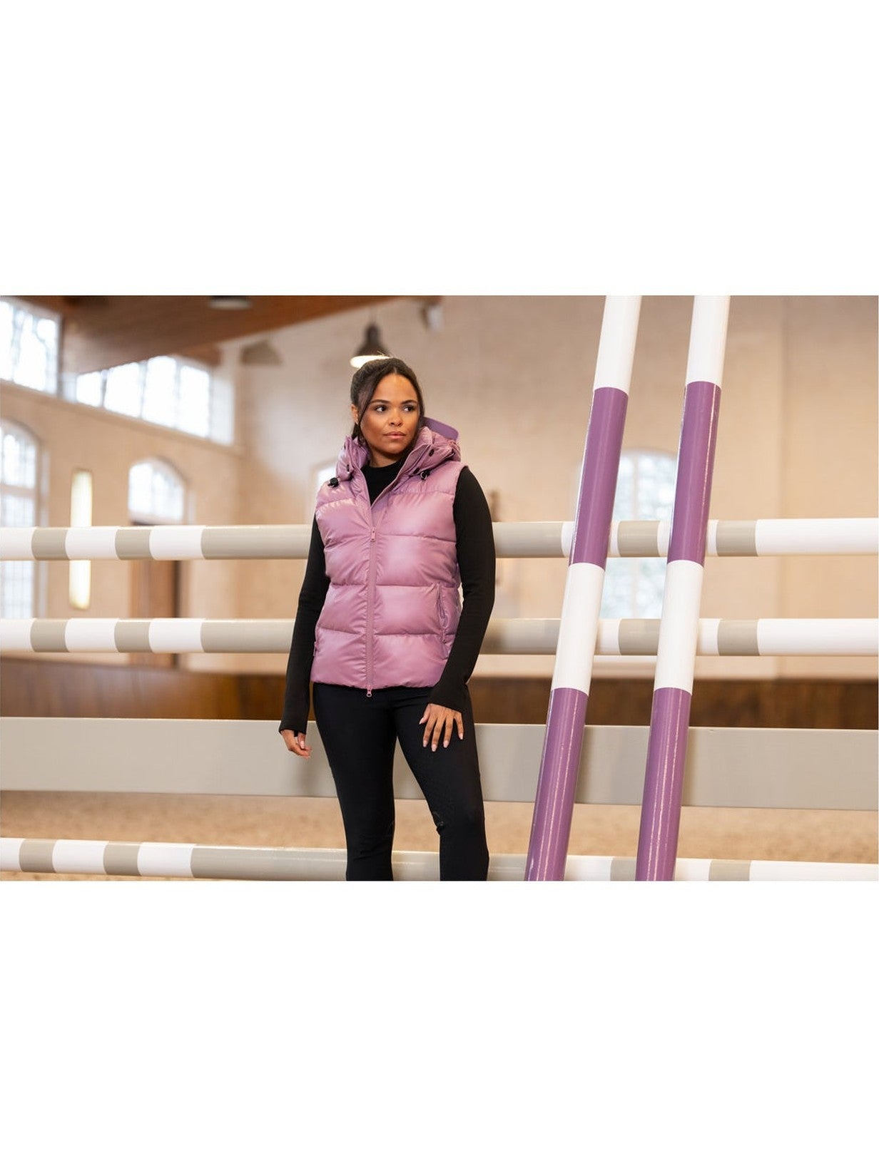 PIKEUR PIKOWANA KAMIZELKA JEŹDZIECKA Z KAPTUREM DAMSKA ATHLEISURE