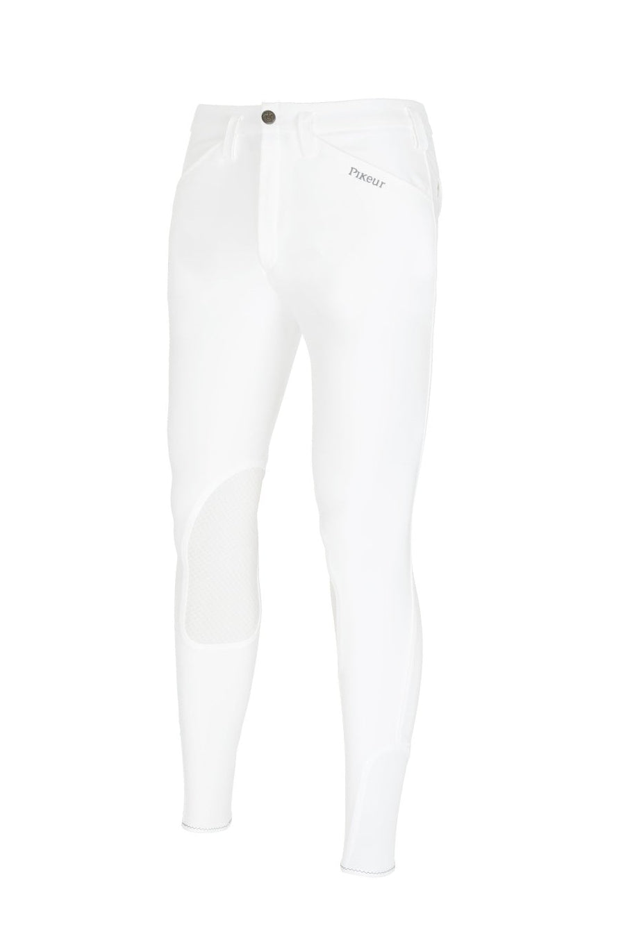 PIKEUR RODRIGO GR BRYCZESY JEŹDZIECKIE Z LEJEM KOLANOWYM BIAŁE MĘSKIE