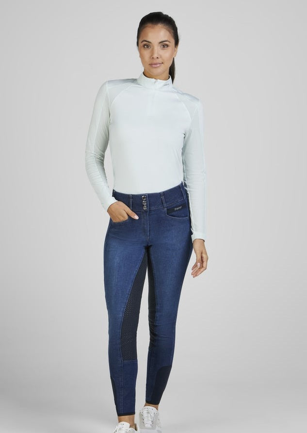 PIKEUR SIATKOWY LONGSLEEVE DO JAZDY KONNEJ DAMSKI SPORTS