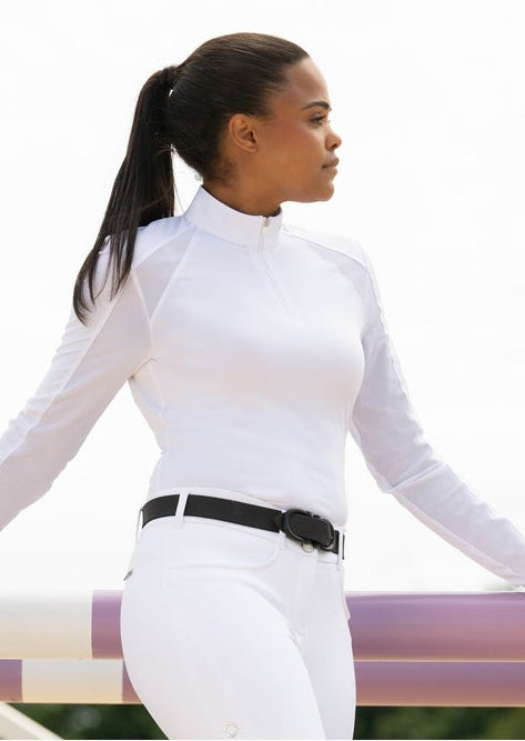 PIKEUR SIATKOWY LONGSLEEVE DO JAZDY KONNEJ DAMSKI SPORTS