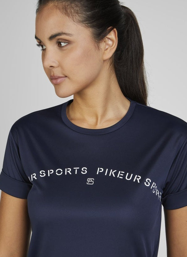 PIKEUR T-SHIRT JEŹDZIECKI Z LOGO DAMSKI SPORTS
