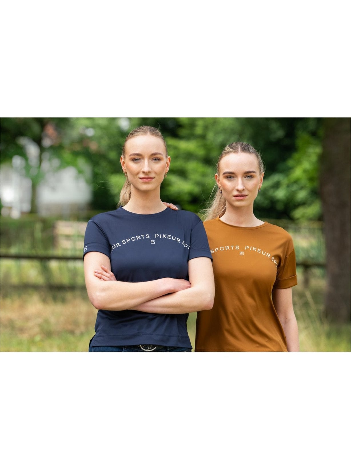 PIKEUR T-SHIRT JEŹDZIECKI Z LOGO DAMSKI SPORTS