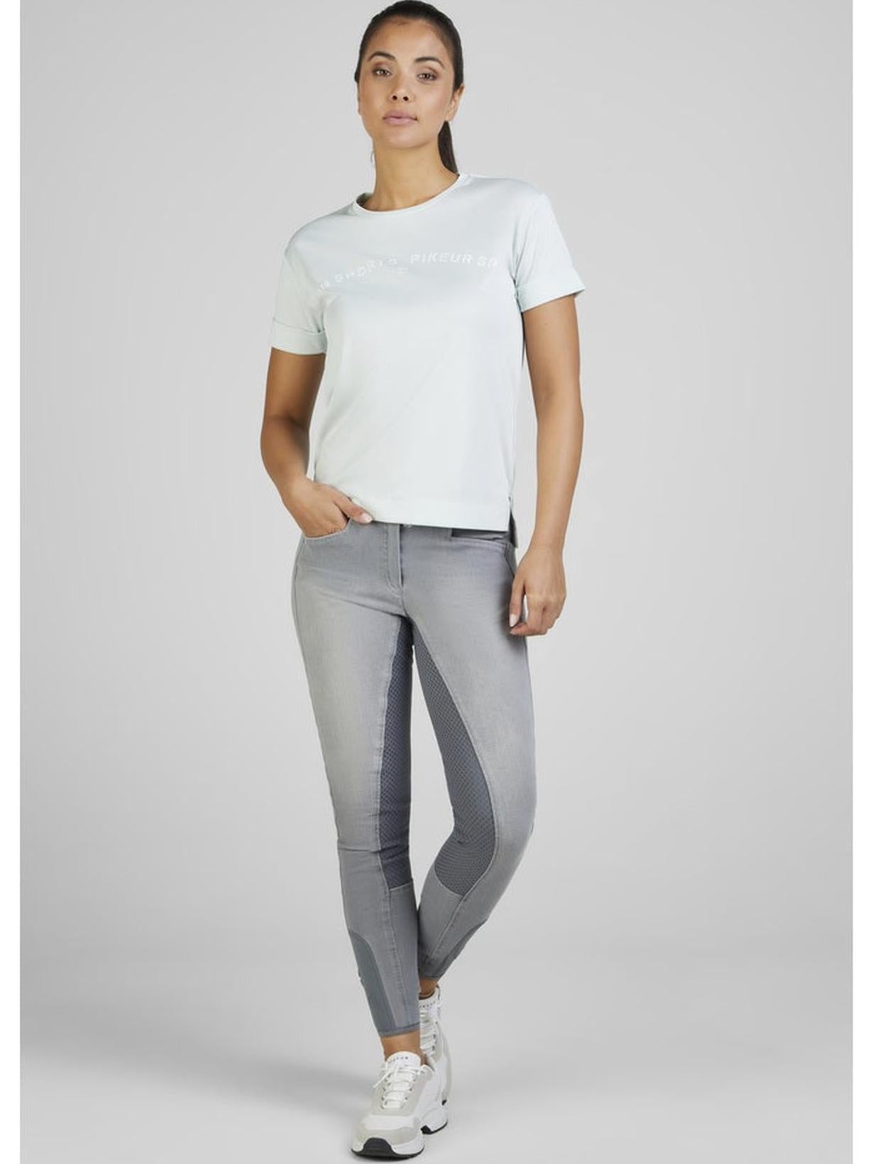 PIKEUR T-SHIRT JEŹDZIECKI Z LOGO DAMSKI SPORTS