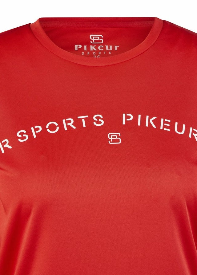 PIKEUR T-SHIRT JEŹDZIECKI Z LOGO DAMSKI SPORTS