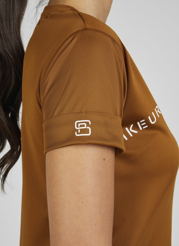 PIKEUR T-SHIRT JEŹDZIECKI Z LOGO DAMSKI SPORTS