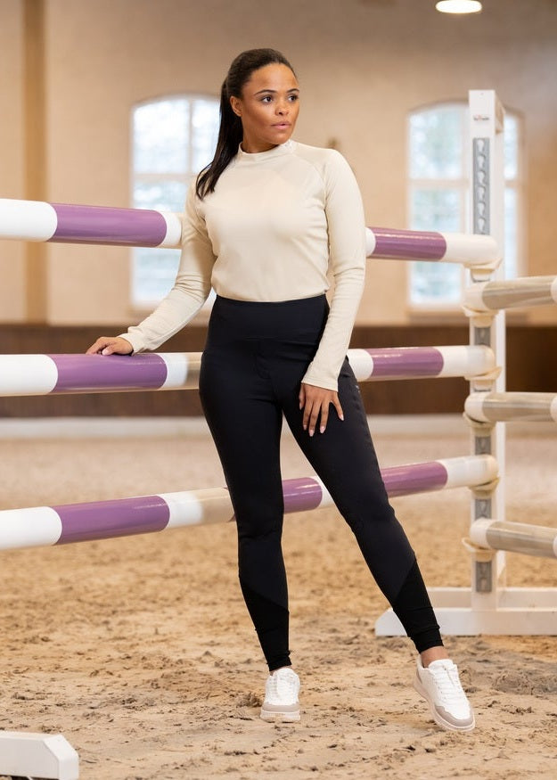 PIKEUR YELLA SD BEZSZWOWE LEGGINSY JEŹDZIECKIE Z PEŁNYM LEJEM ATHLEISURE