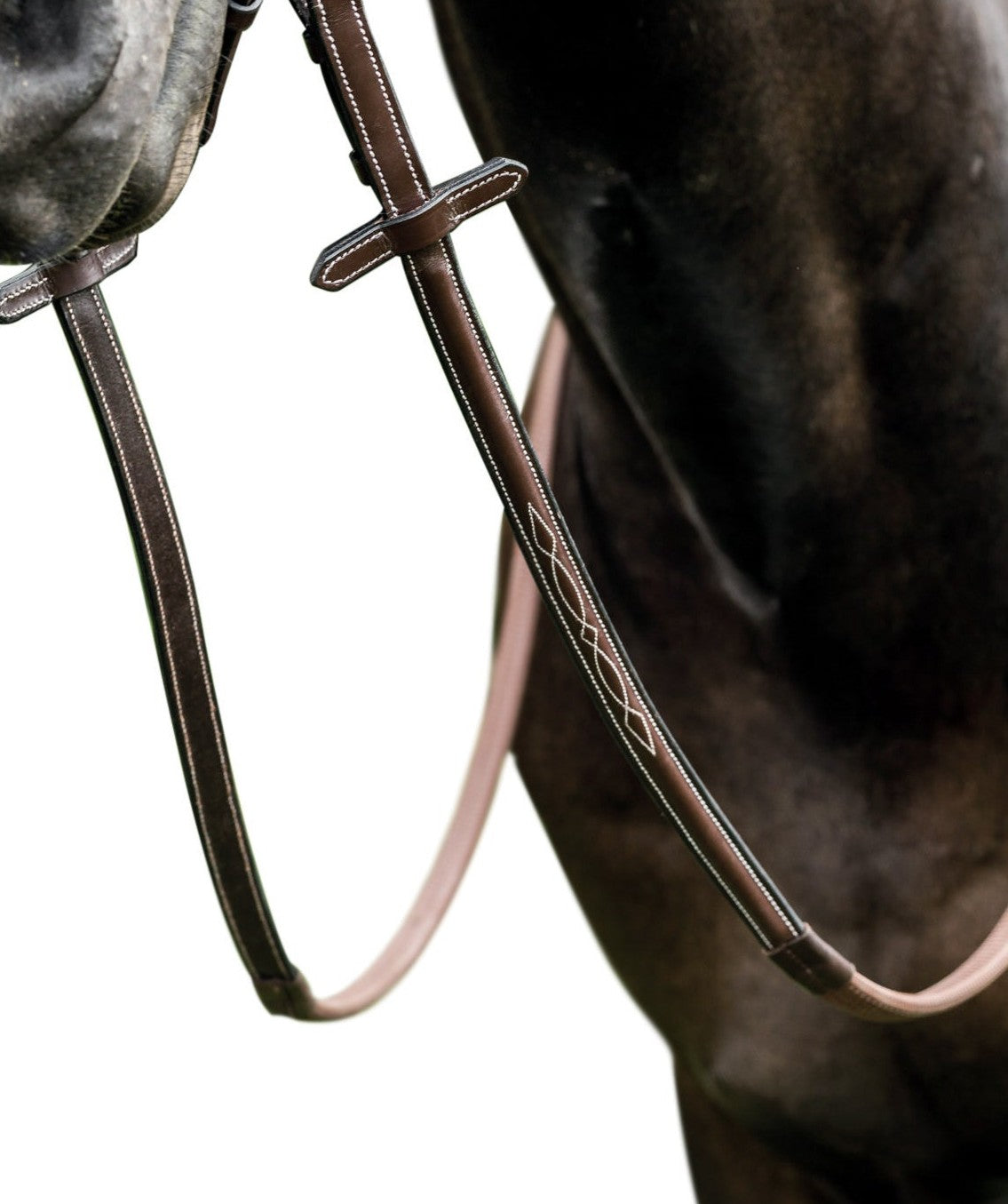 PRESTIGE ITALIA E36 RUBBER REINS TO E37 BRIDLE