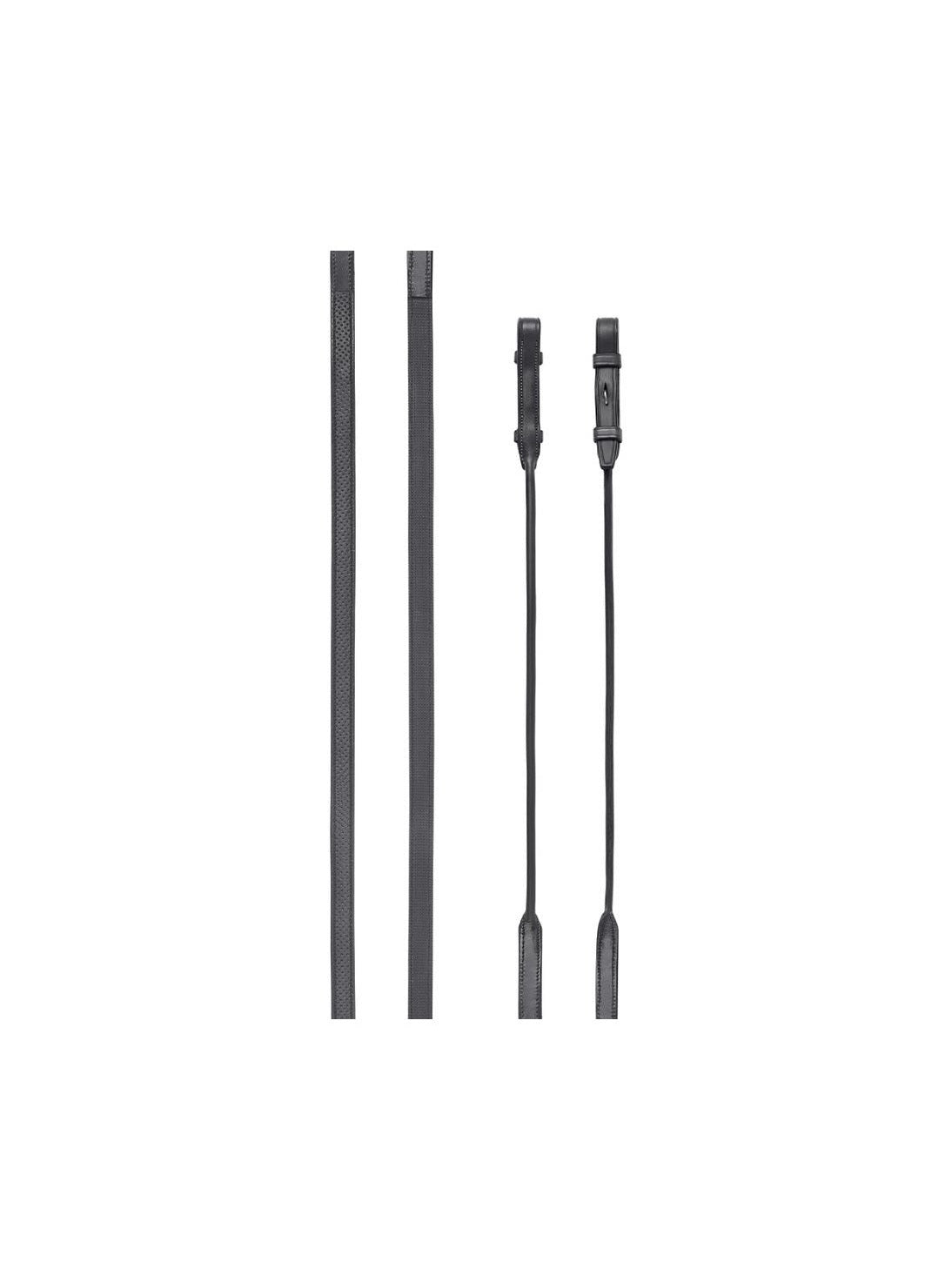 PRESTIGE ITALIA E138 16MM ROUND DRESSAGE LEATHER REINS WITH GRIP FOR E158 BRIDLE