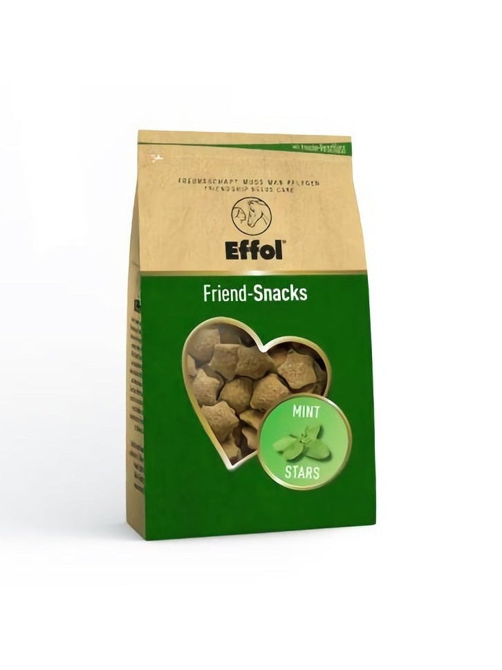 EFFOL SUPLEMENTARY FEED FOR HORSES FRIEND-SNACKS MINT STARS 500GR