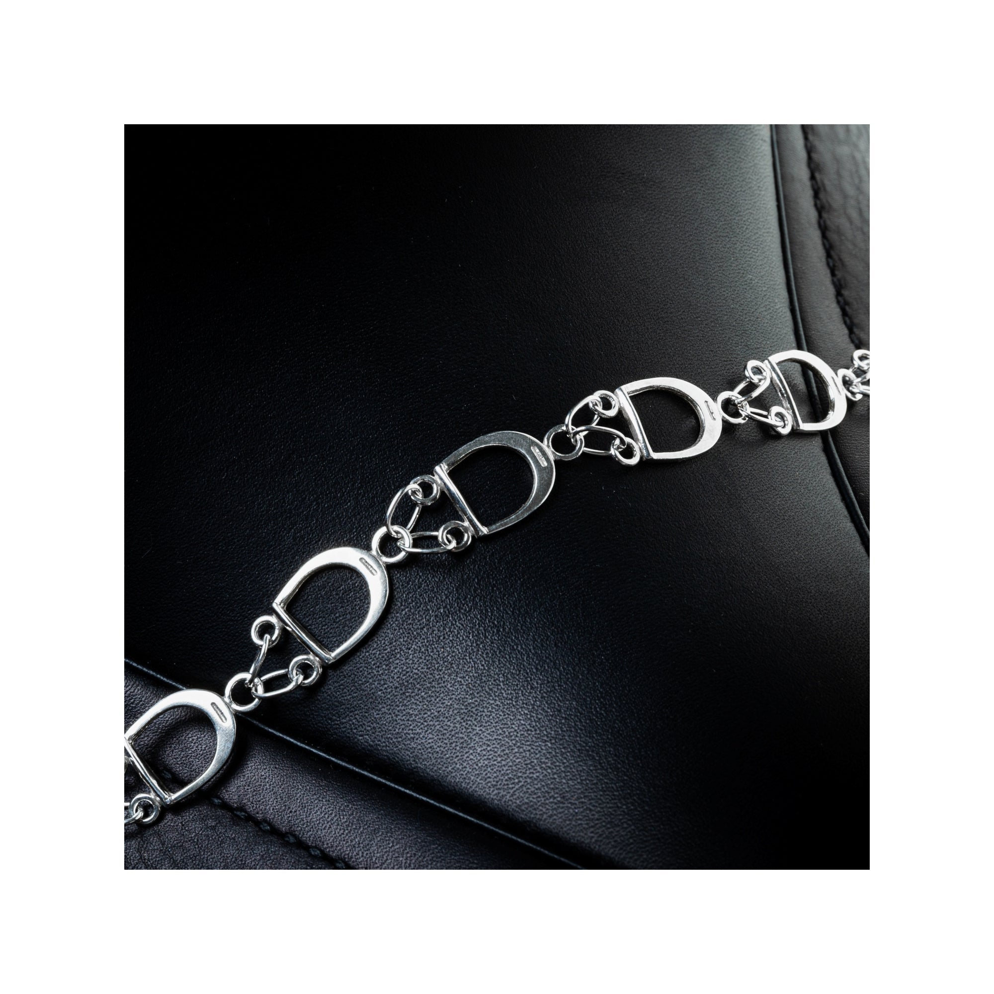 RUBIN ROYAL SREBRNA BRANSOLETKA JEŹDZIECKA ZE STRZEMIONAMI PRÓBA 925 - Rubin Royal Equishop