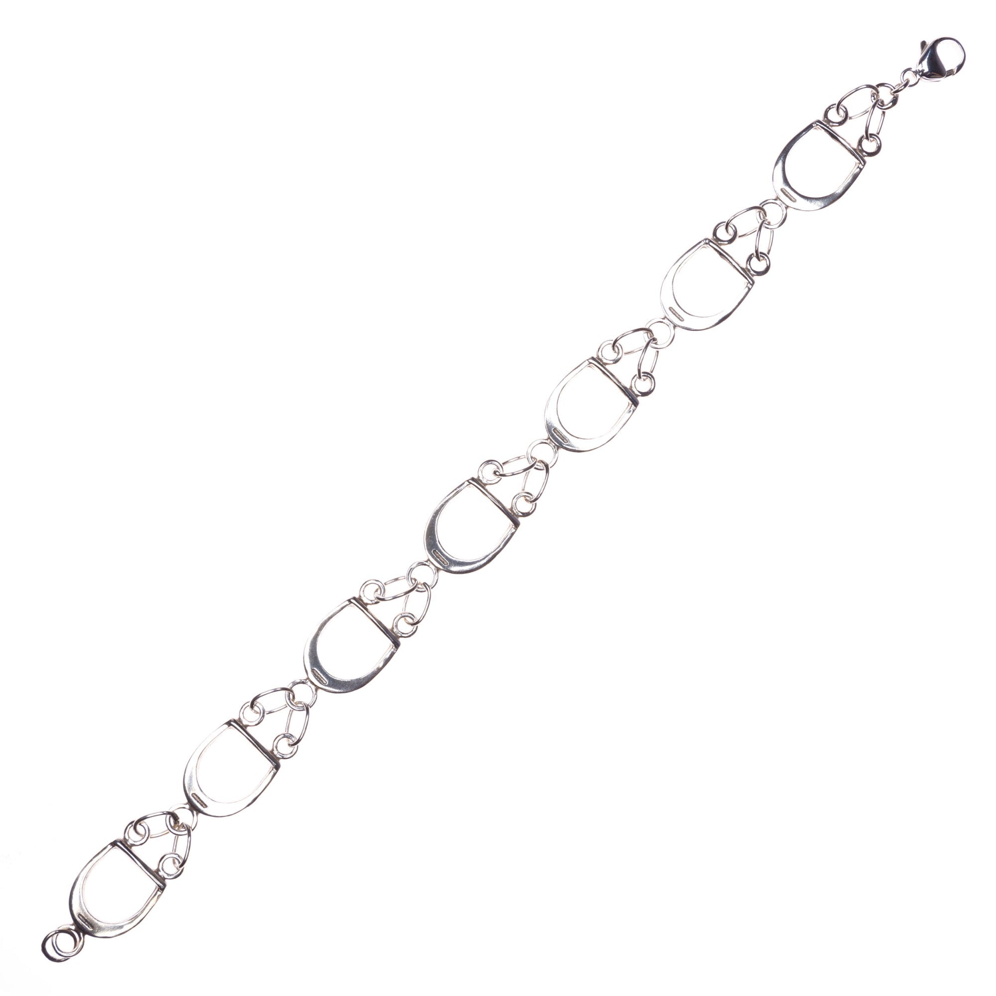 RUBIN ROYAL SREBRNA BRANSOLETKA JEŹDZIECKA ZE STRZEMIONAMI PRÓBA 925 - Rubin Royal Equishop