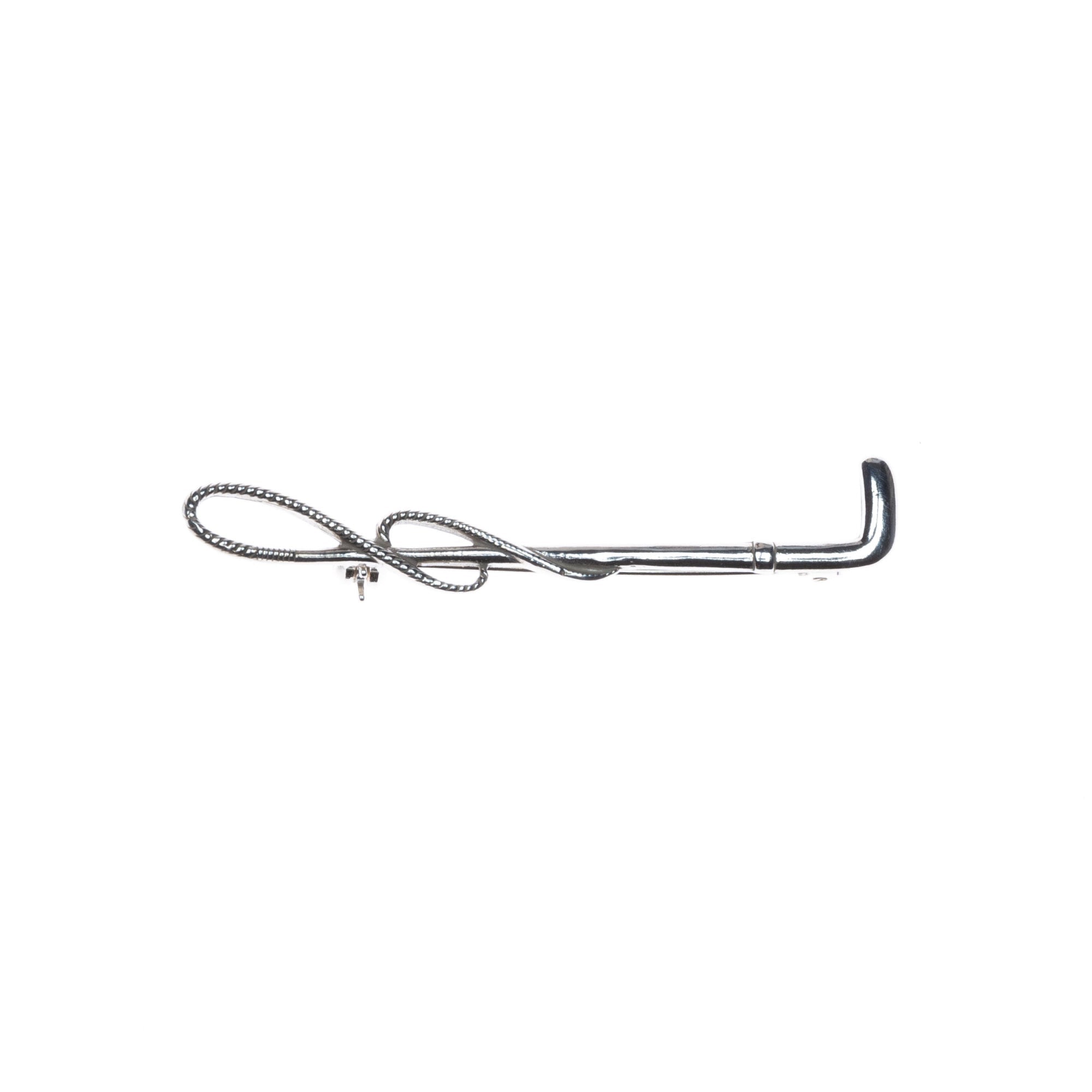 RUBIN ROYAL SREBRNA BROSZKA JEŹDZIECKA Z BATEM DO LONŻOWANIA PRÓBA 925 - Rubin Royal Equishop