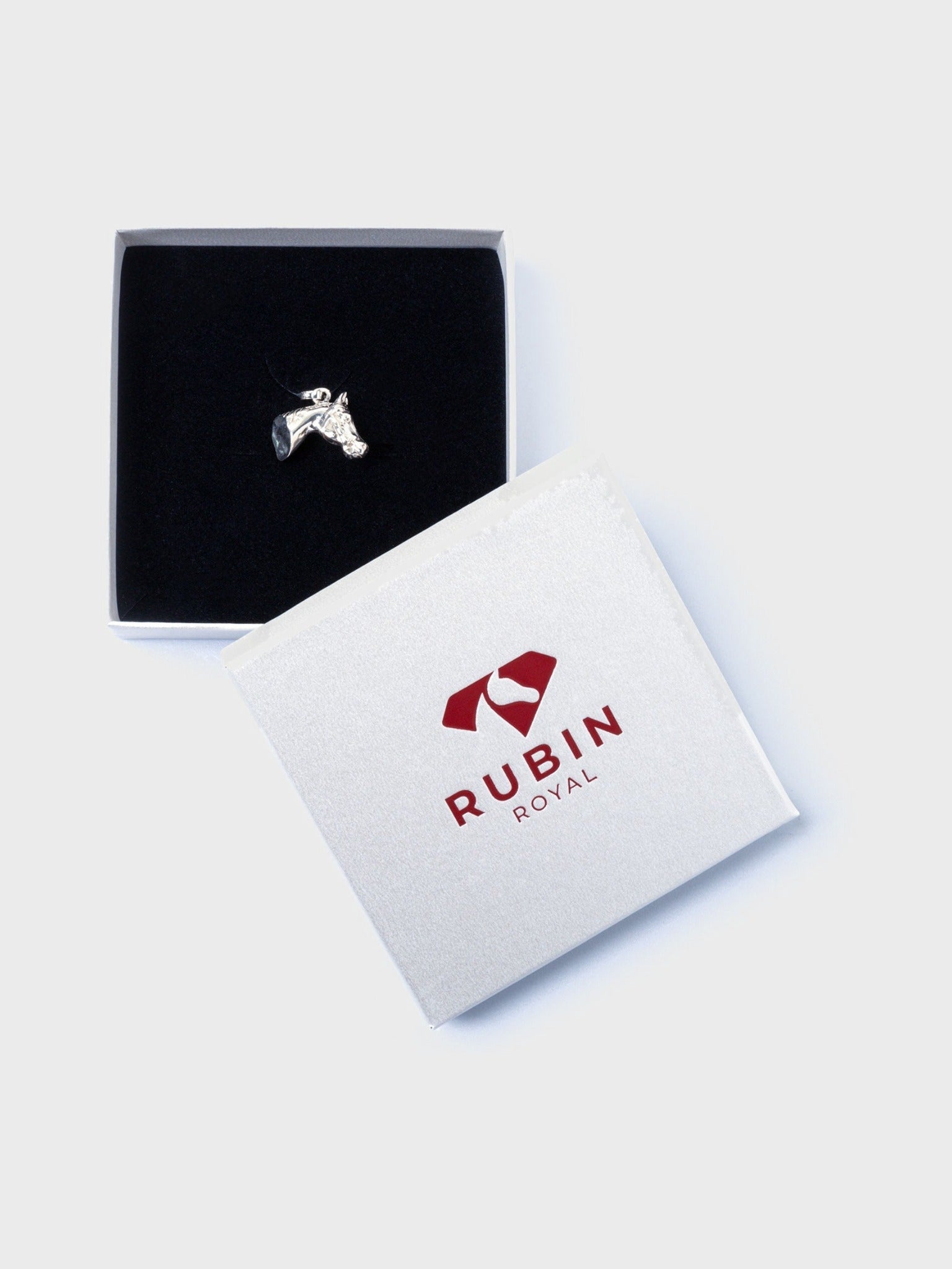 RUBIN ROYAL SREBRNA ZAWIESZKA NA NASZYJNIK GŁOWA KONIA PRÓBA 925 - Rubin Royal Equishop