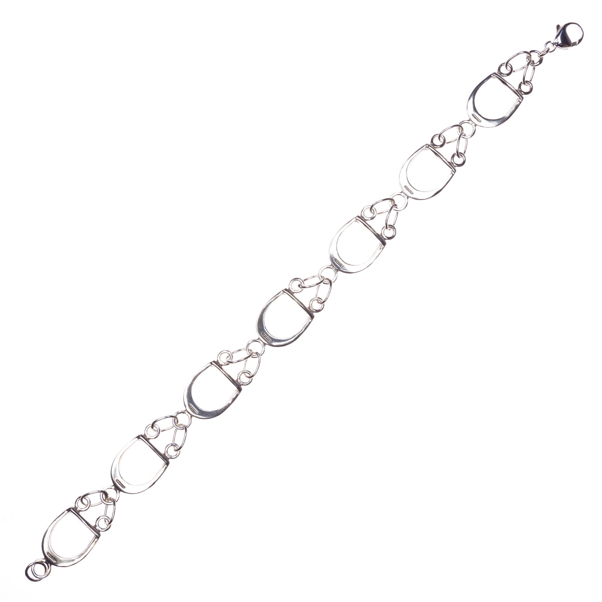 RUBIN ROYAL SREBRNA BRANSOLETKA JEŹDZIECKA ZE STRZEMIONAMI PRÓBA 925