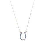 RUBIN ROYAL SREBRNY NASZYJNIK JEŹDZIECKI Z ZAWIESZKĄ KOŃSKA PODKOWA PRÓBA 925