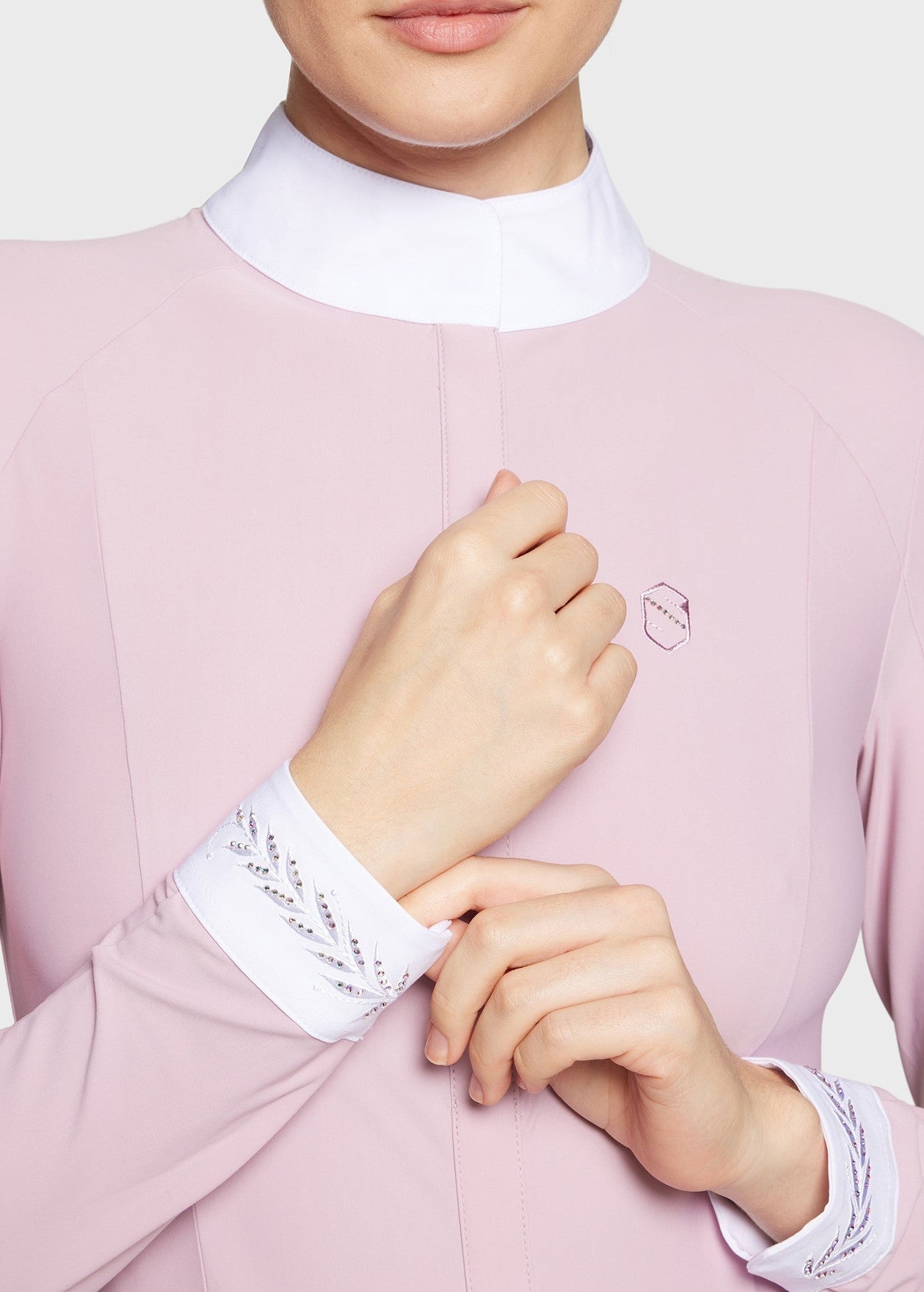 SAMSHIELD ALINE CRYSTAL KONKURSOWA KOSZULA JEŹDZIECKA DAMSKA