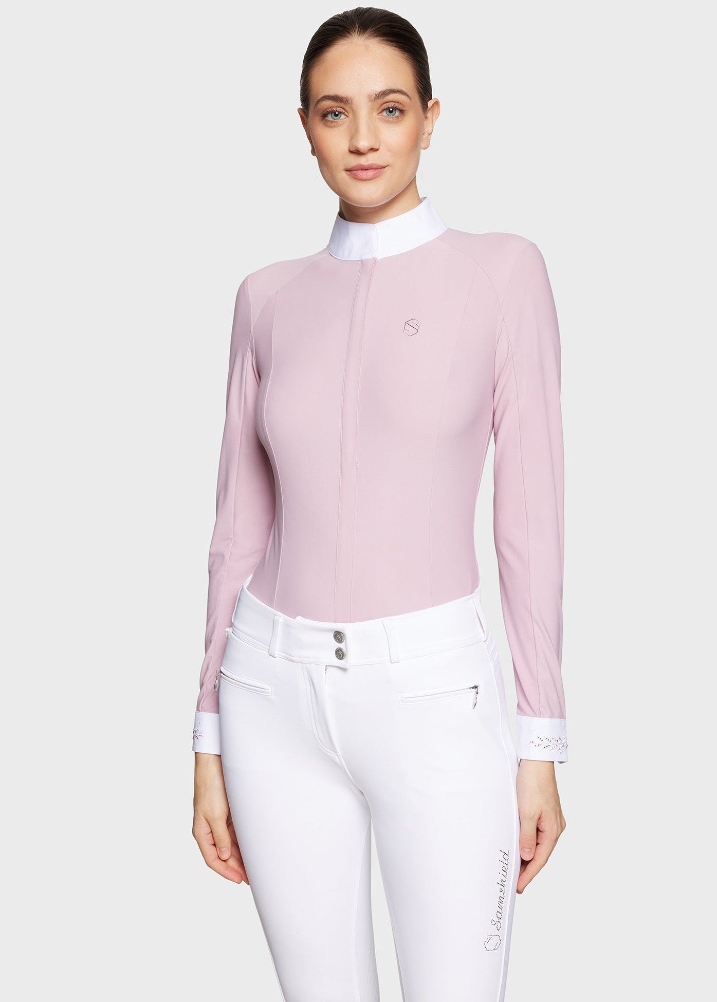 SAMSHIELD ALINE CRYSTAL KONKURSOWA KOSZULA JEŹDZIECKA DAMSKA