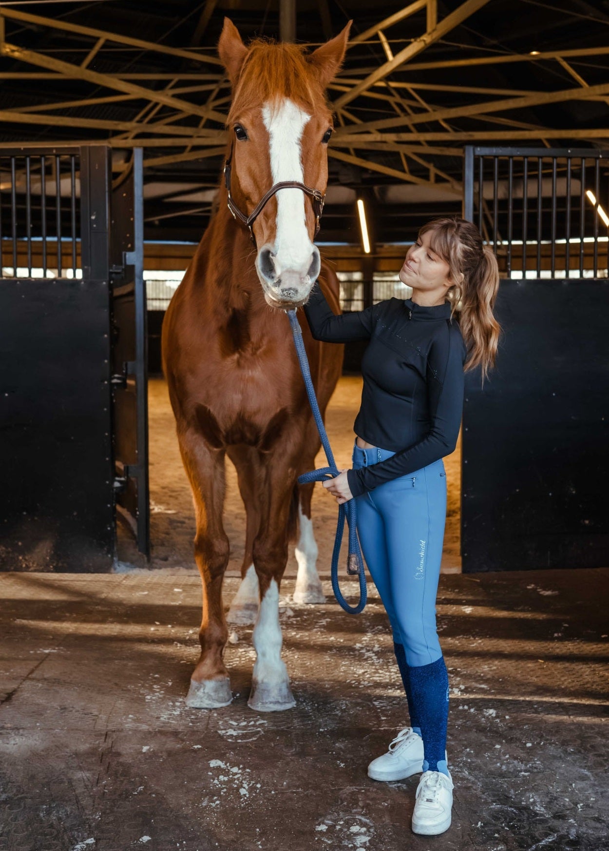 SAMSHIELD AMBER TRENINGOWY TOP JEŹDZIECKI Z DŁUGIM RĘKAWEM DAMSKI