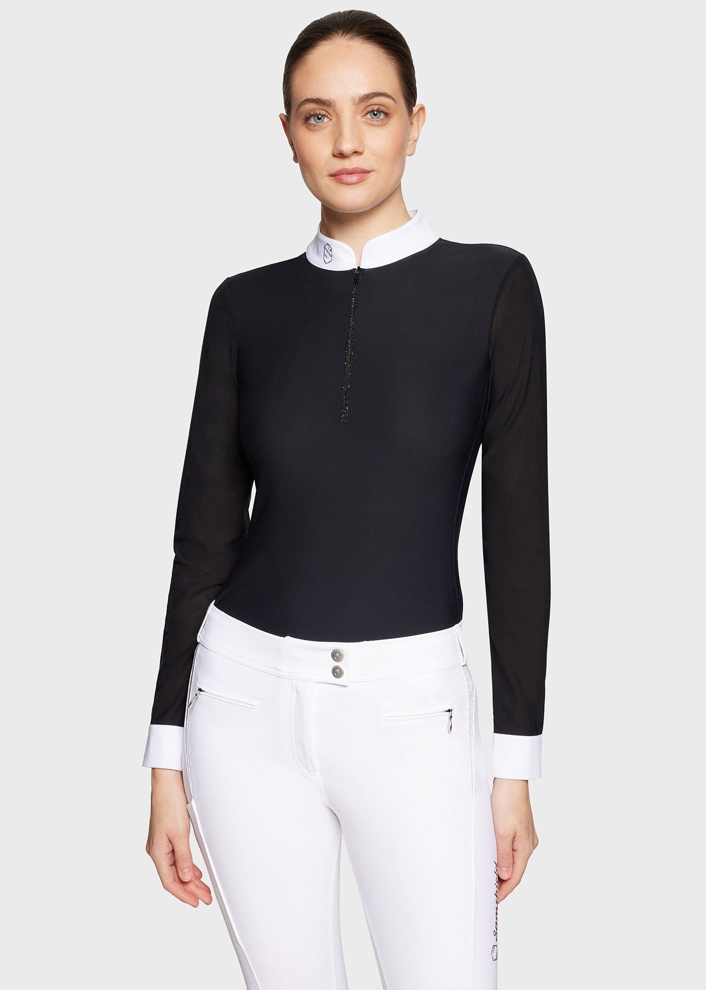 SAMSHIELD ANOUCHKA WOMEN'S COMPETITION RIDING SHIRT SWAROVSKI