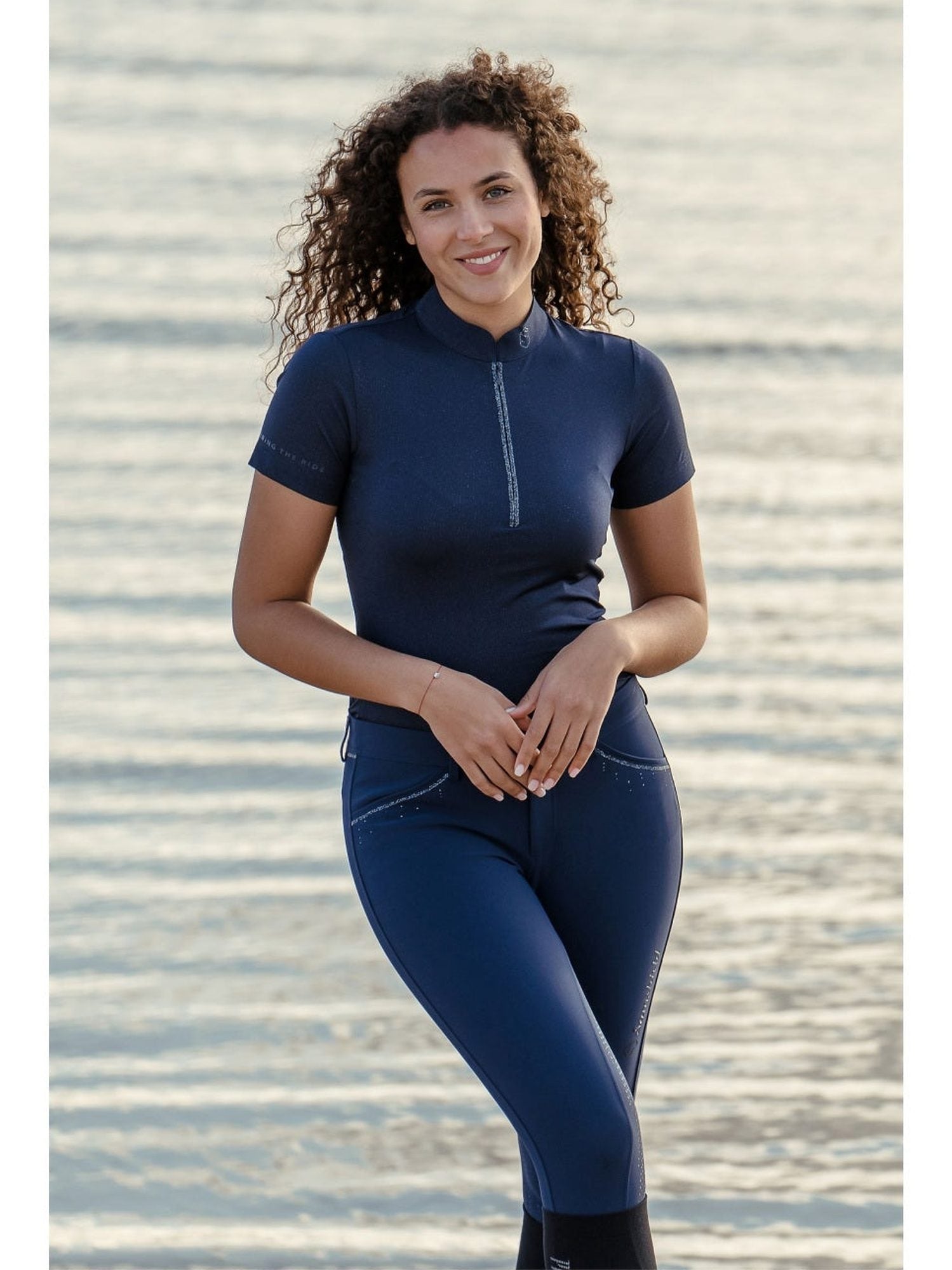 SAMSHIELD BRUNA WOMEN'S RIDING POLO SHIRT WITH SHORT SLEEVES