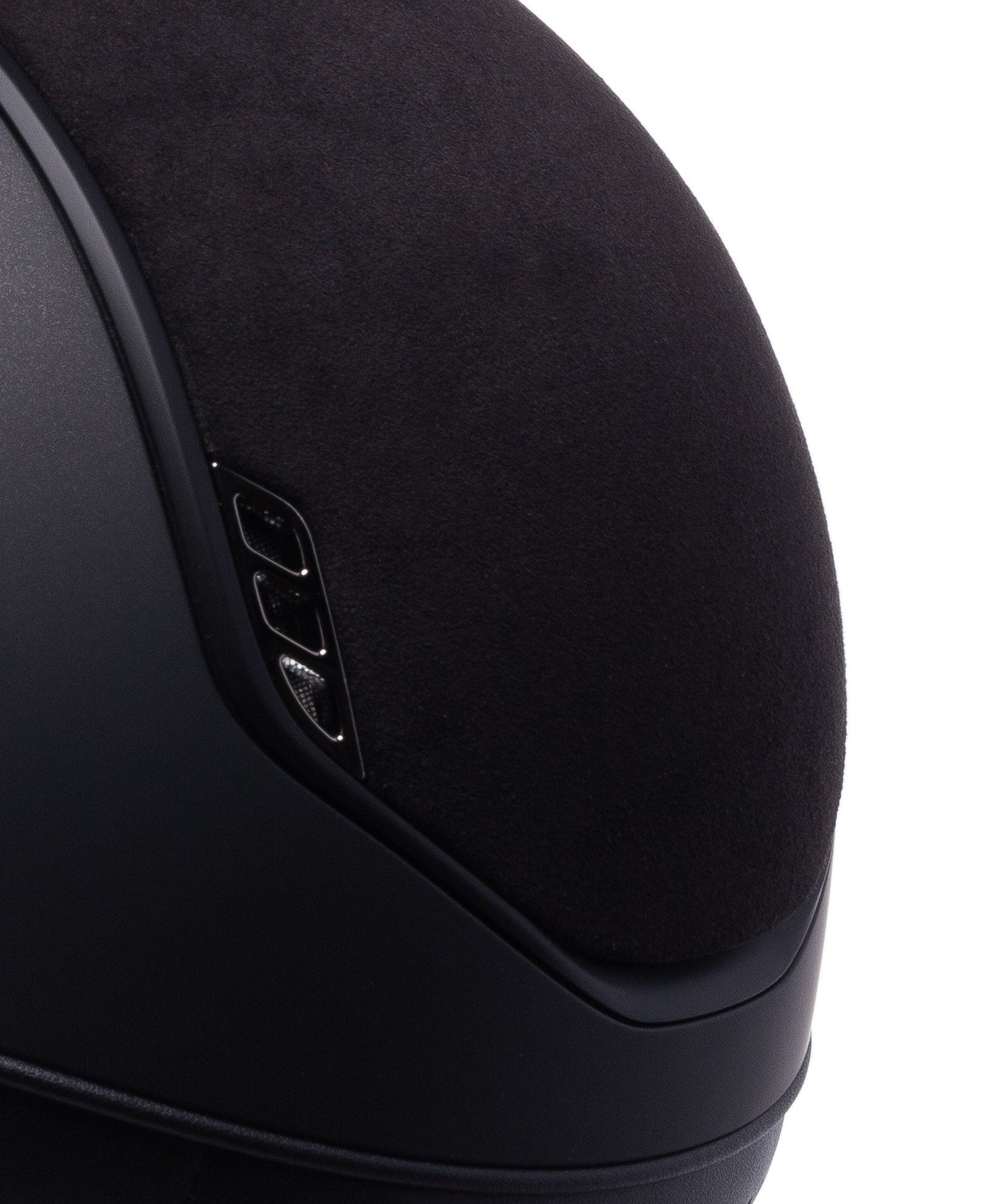 SAMSHIELD MISS SHIELD 2.0 / ALCANTARA TOP FRONTAL / CRYSTAL FB BLASON / MAT BLK TRIM / BLACK HELMET