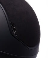 SAMSHIELD MISS SHIELD 2.0 / ALCANTARA TOP FRONTAL / CRYSTAL FB BLASON / MAT BLK TRIM / BLACK HELMET