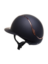 SAMSHIELD KASK MISS SHIELD 2.0 / CRYSTAL FABRIC ROSE GOLD BLAZON / ROSE GOLD CHROME / CZARNY