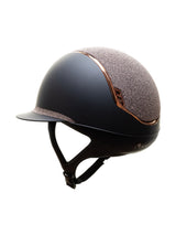 SAMSHIELD KASK MISS SHIELD 2.0 / CRYSTAL FABRIC ROSE GOLD TOP FRONTAL / ROSE GOLD CHROME / CZARNY